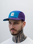 Бейсболка DJINNS арт. 5P CV Flo 2022 (синий / фиолетовый)